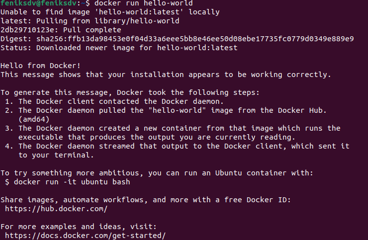 Установка docker на Ubuntu 20.04 с нуля